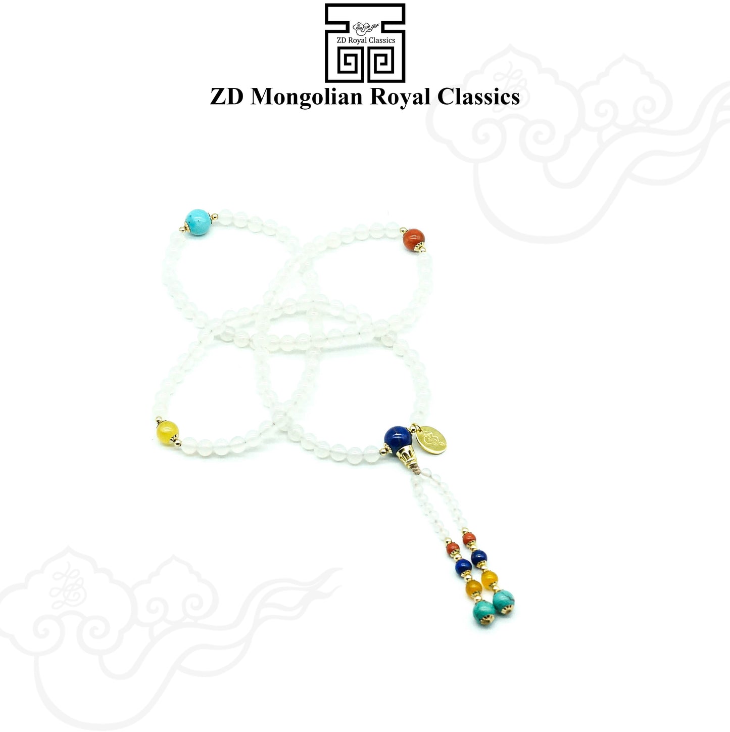 Peace and beauty mala with Five chakras
