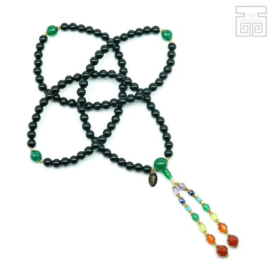 Wrathful Dakini mala five root Dakini's crown